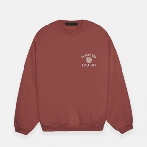 Essentials Crimson Fleece Crew Neck Sweatshirt
