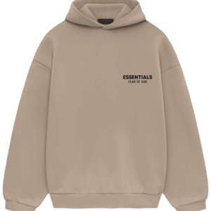 Dusty Beige Essentials Hoodie