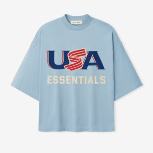 Stone Blue USA Baseball Merch Tee