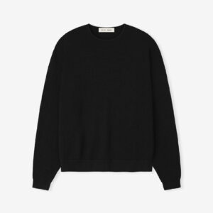 Essential Black Crewneck Sweater